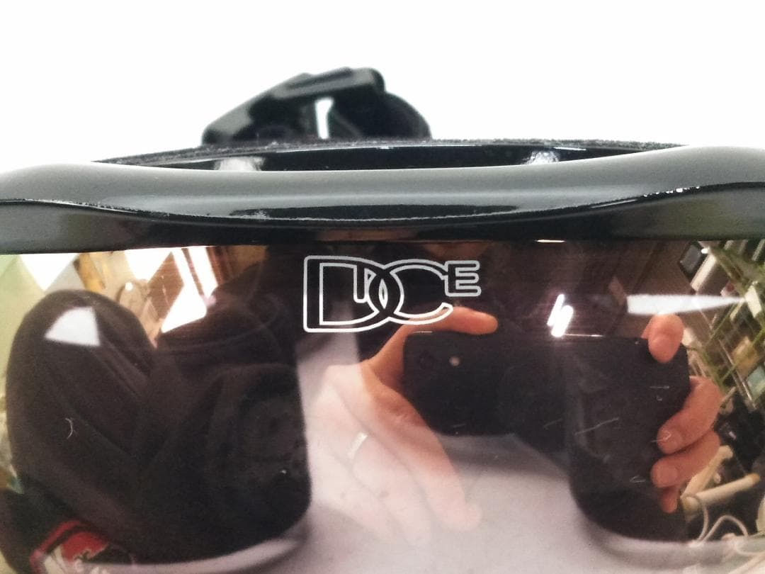 DICE ダイス スノーゴーグル ケース付 ミラーレンズ ウィンタースポーツ●