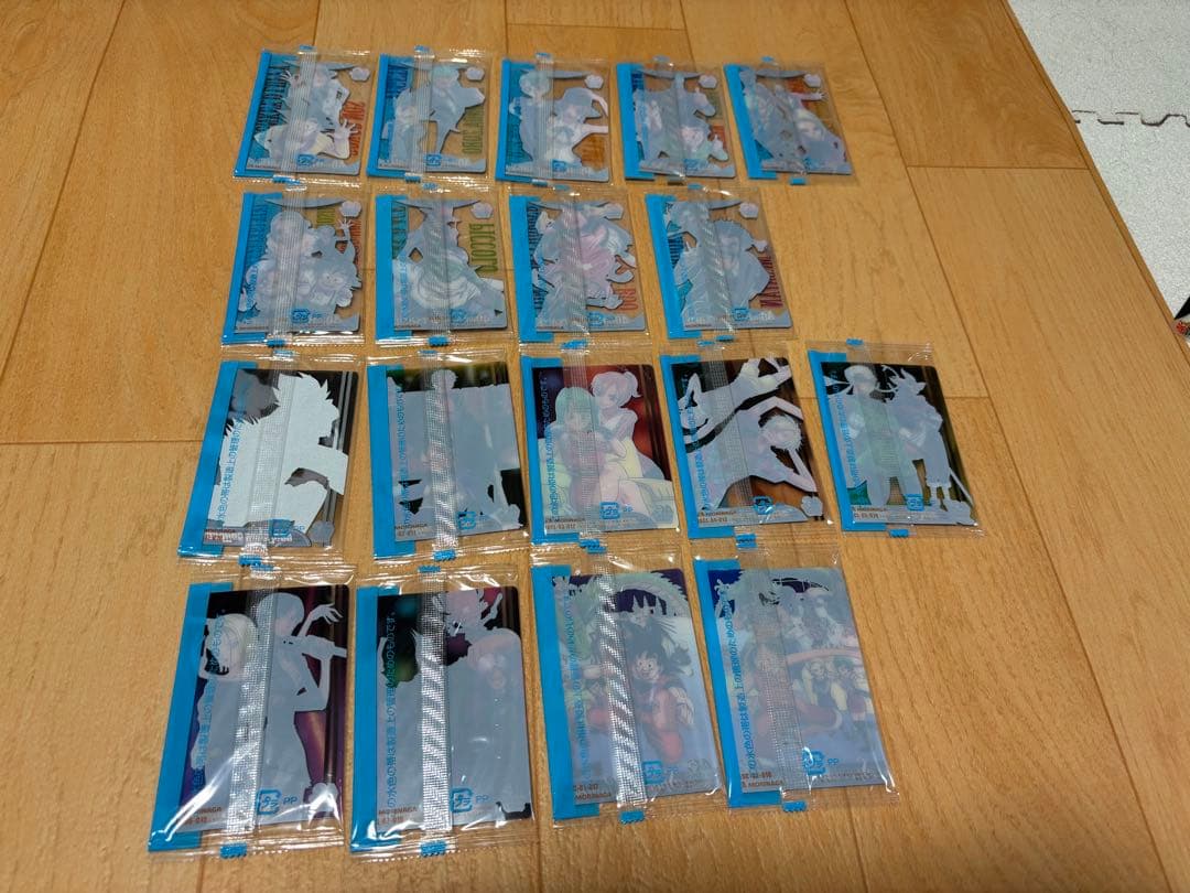 【40周年ジャンプドラゴンボール×ワンピース　コラボ　ウエハース】18枚