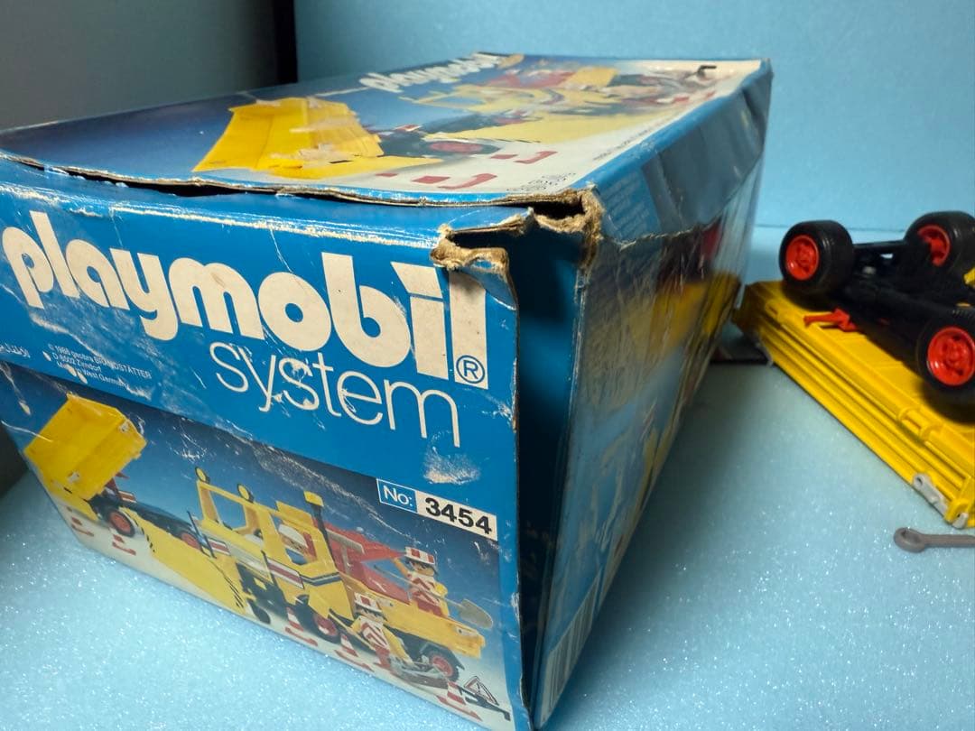 プレイモービルplaymobil3454工事車両ブルドーザー ダンプカー 激レア