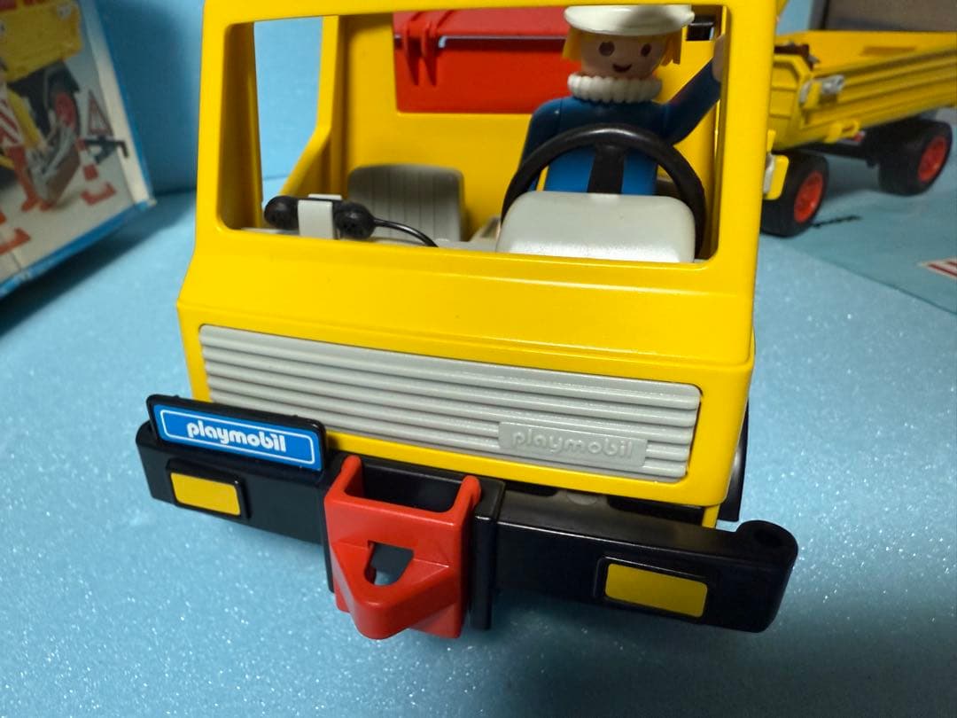 プレイモービルplaymobil3454工事車両ブルドーザー ダンプカー 激レア