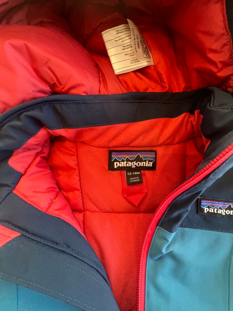 Patagonia 子ども用スキーウェア 12-18M