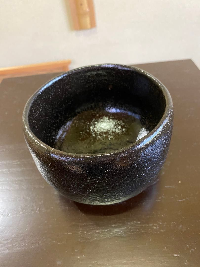 【本日限定】茶道具/楽茶碗 池田退輔『黒茶碗』本間焼