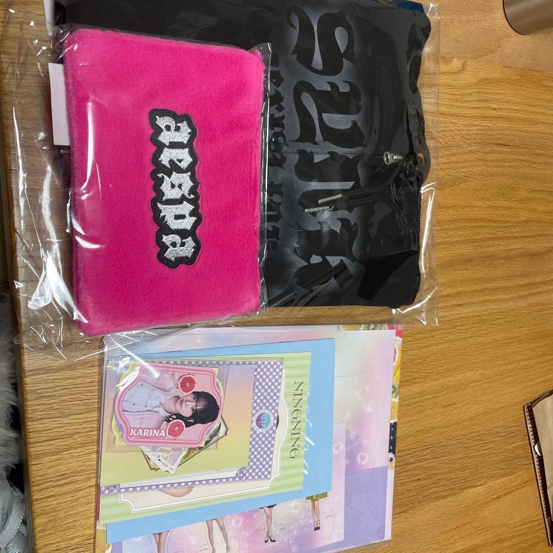 aespa aexis line クロップド丈パーカー ポーチ ＋FC会員特典