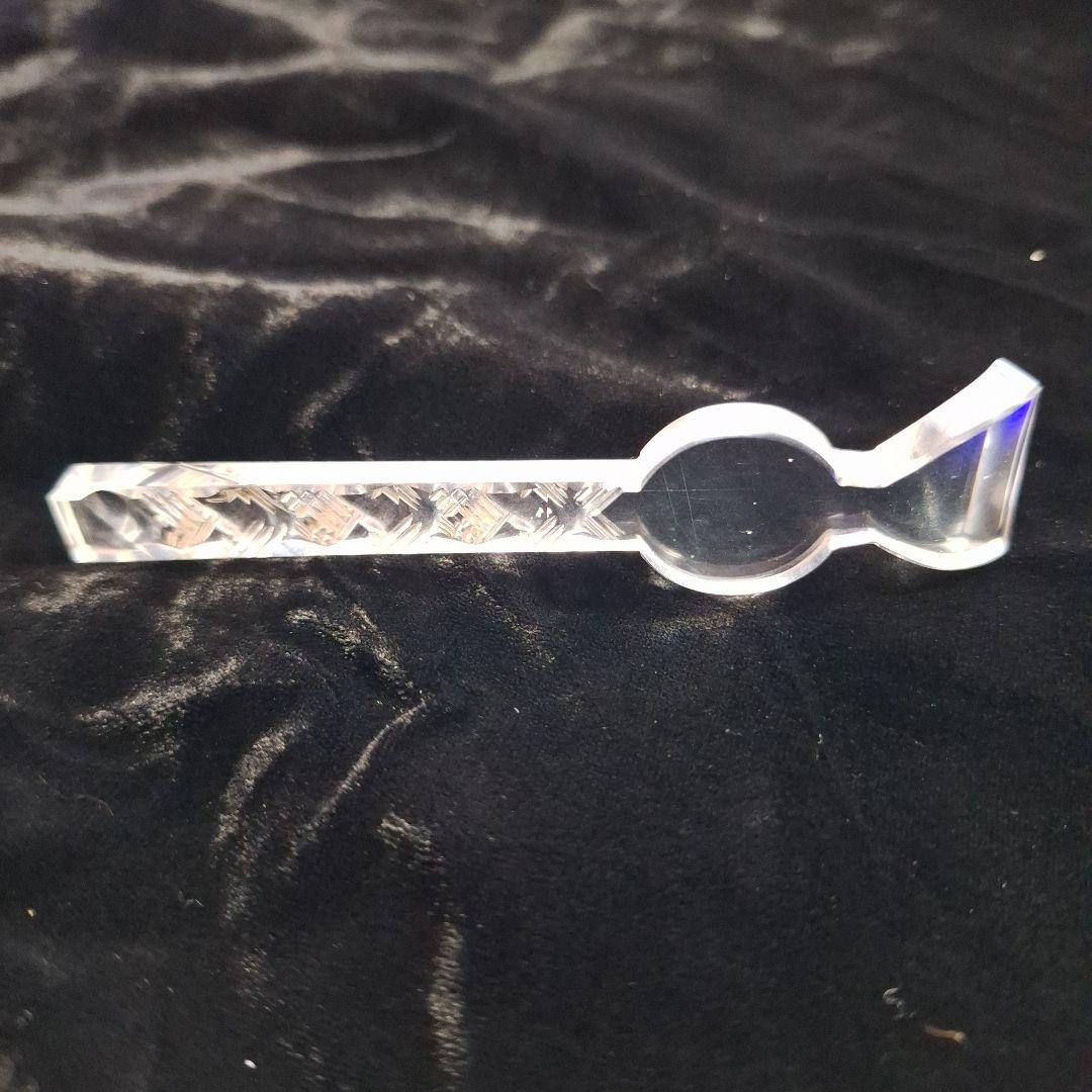 平打ち切子透明簪(江戸時代)