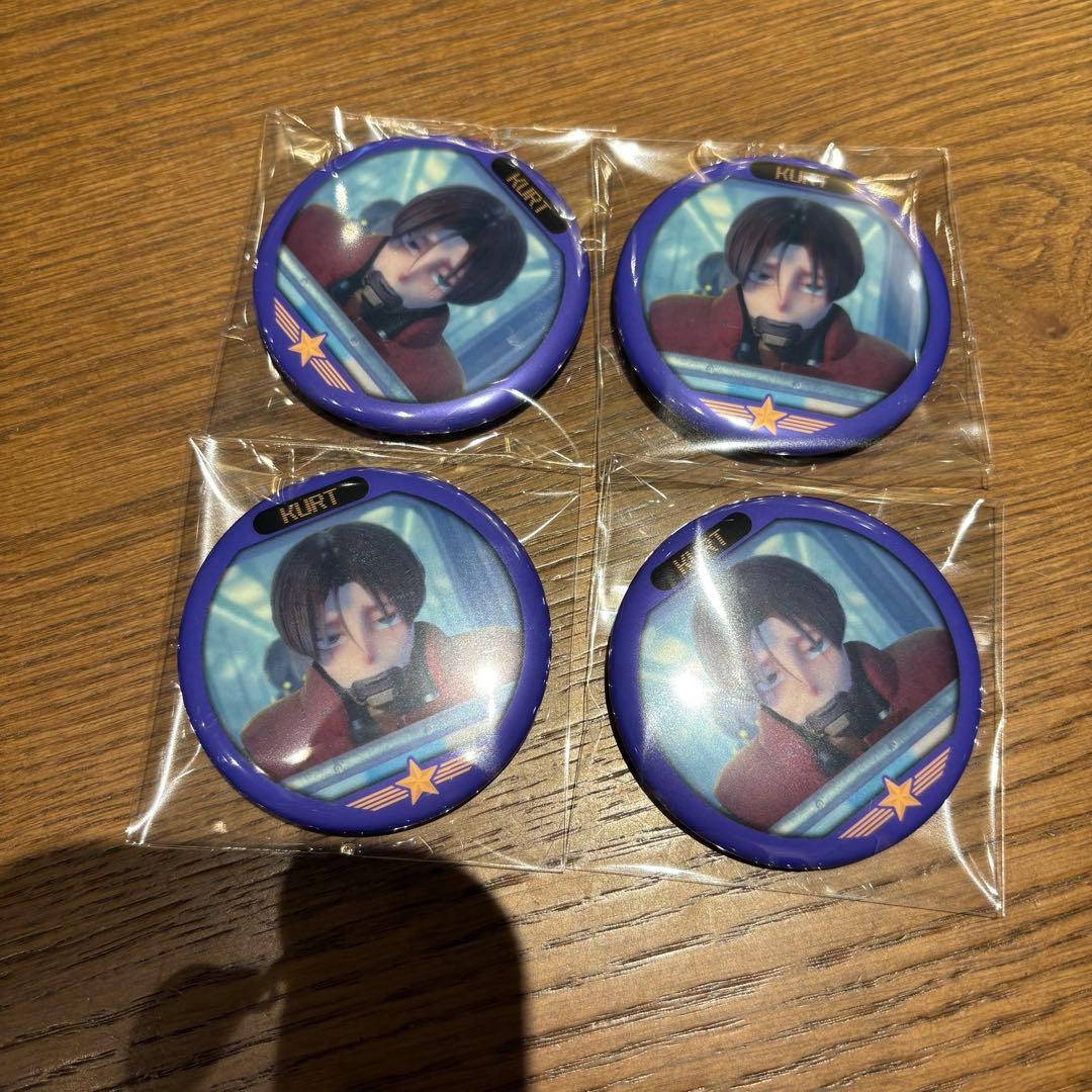 銀河特急ミルキーサブウェイ 蓄光バッヂ カート　4点セット