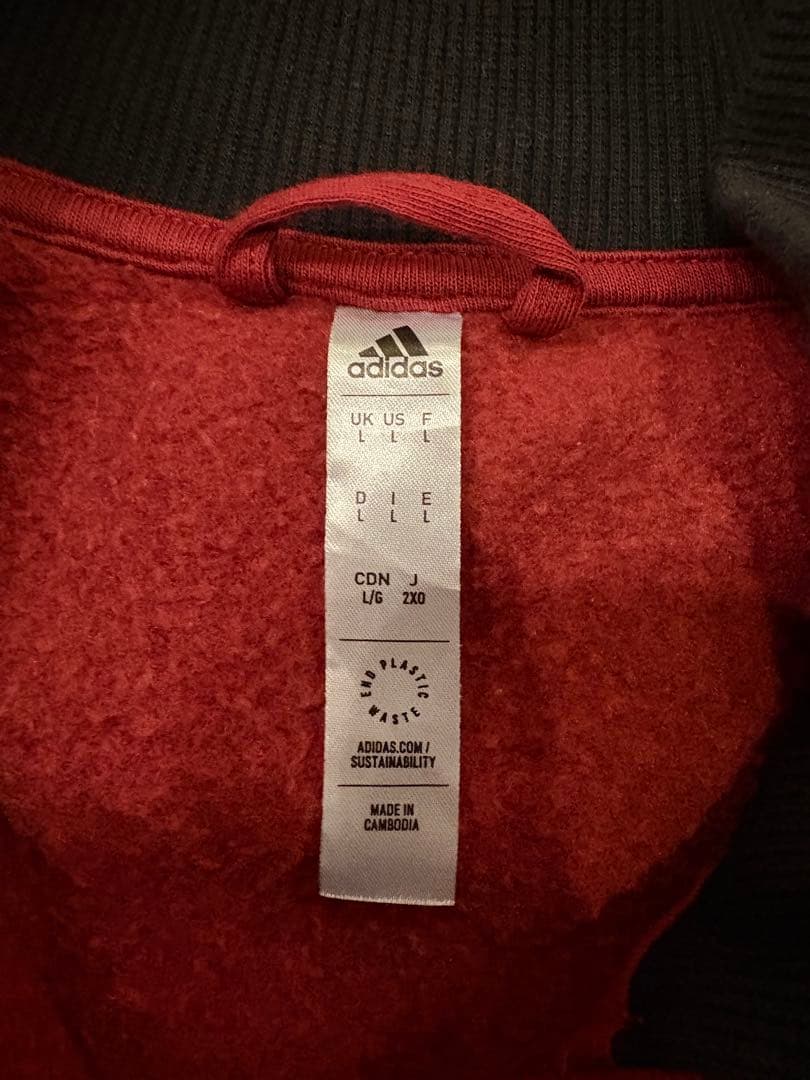 アーセナル 21/22 アンセムジャケット 赤黒