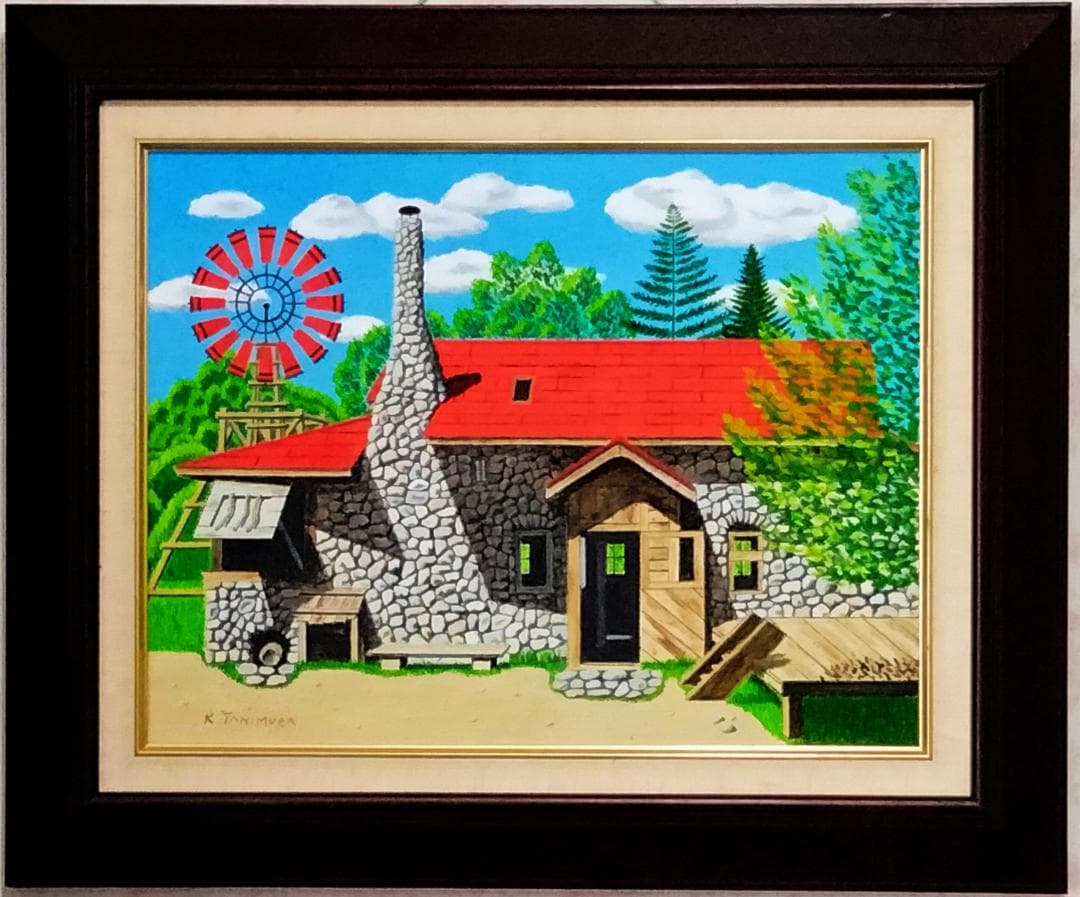 ★北の国から「吾郎の造った石の家」Ⅱ・肉筆油彩画・F6キャンバス