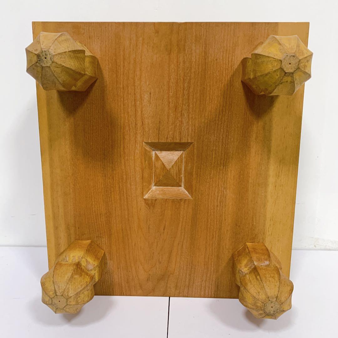 【送料込】高級 任天堂 極厚 約4.8寸 囲碁 本榧 目が繊細 ヘソ 脚付き