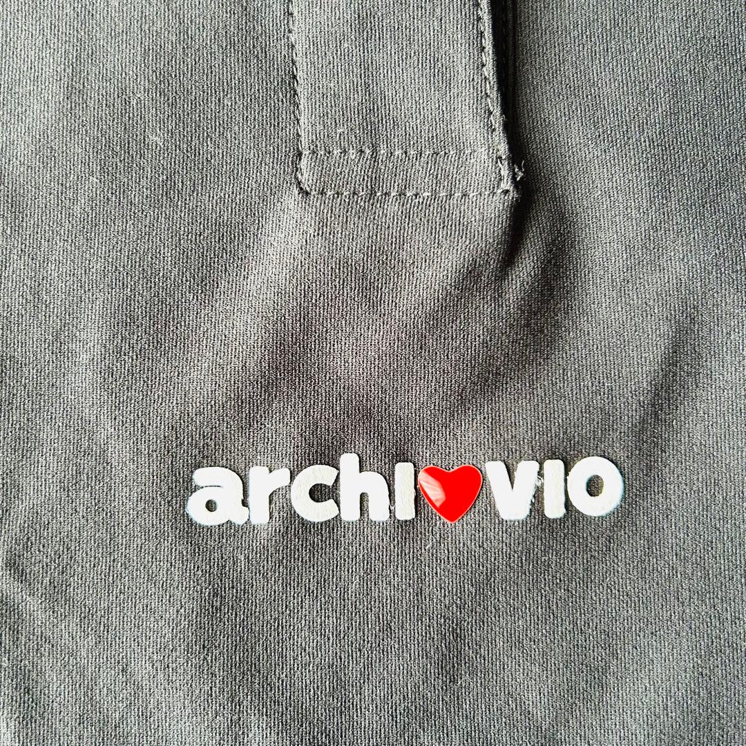 【美品】アルチビオレディース 半袖ポロシャツ 36（S）黒ブラック ロゴ入り