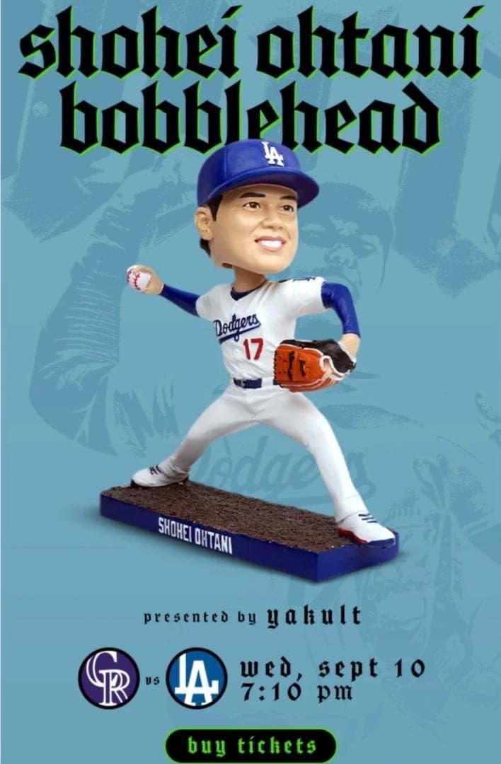 【球場限定】9/10 スタジアム限定 大谷翔平50/50ピッチングボブルヘッド