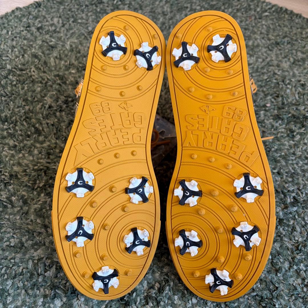 パーリーゲイツ ハイカット ゴルフシューズ　ゴールド 26.0