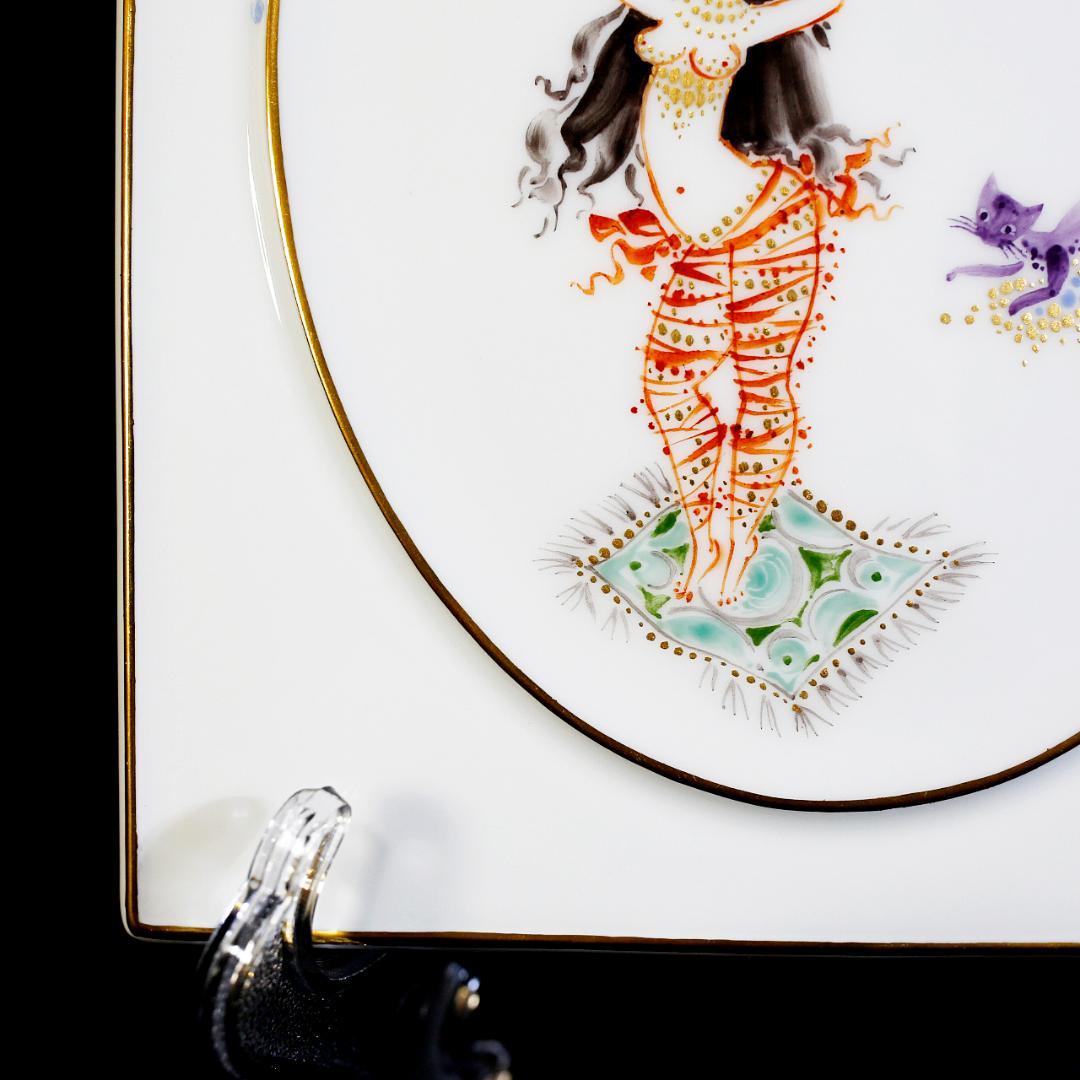 【レア極美品１級】マイセン アラビアンナイト 千夜一夜物語 陶板画 プラーク ②