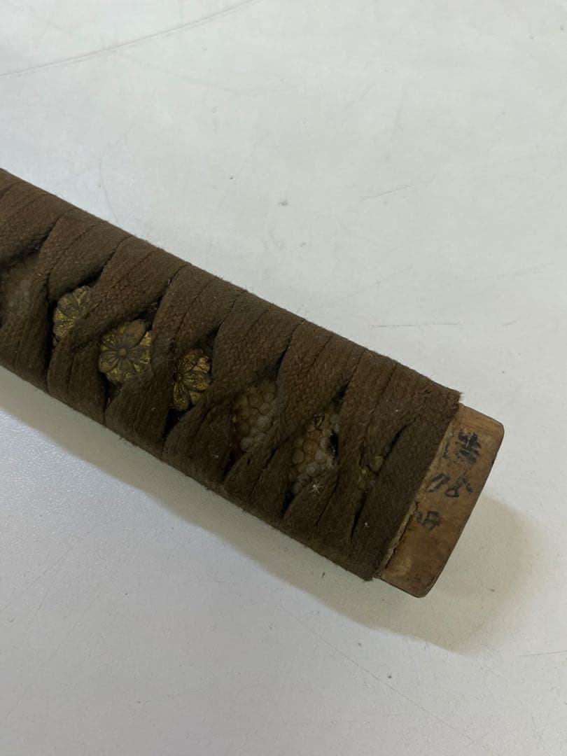 R*N様 M639 刀 柄 武具 つか 金属装飾 目抜き付き 旧日本軍 時代物