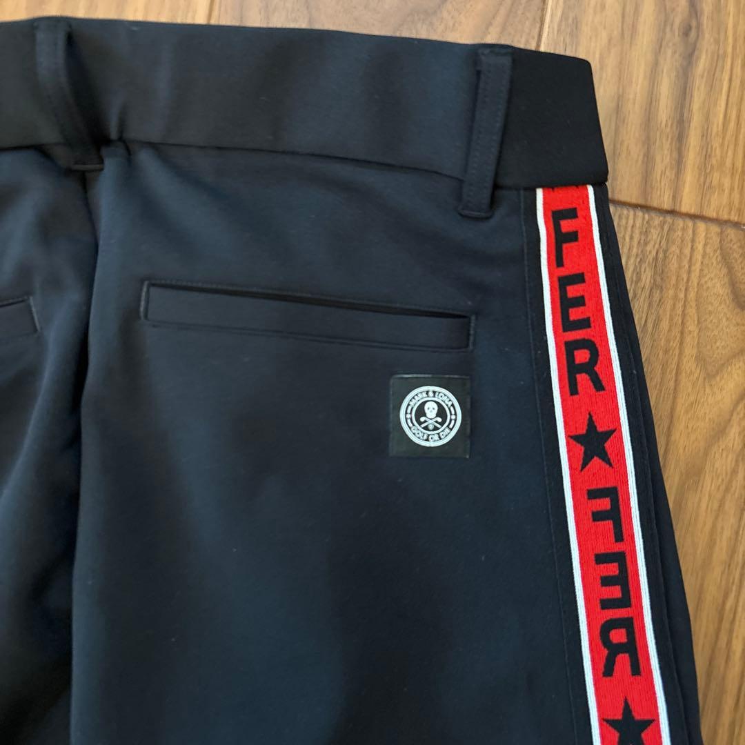 美品MARK&LONA ブラック ジョガーパンツ