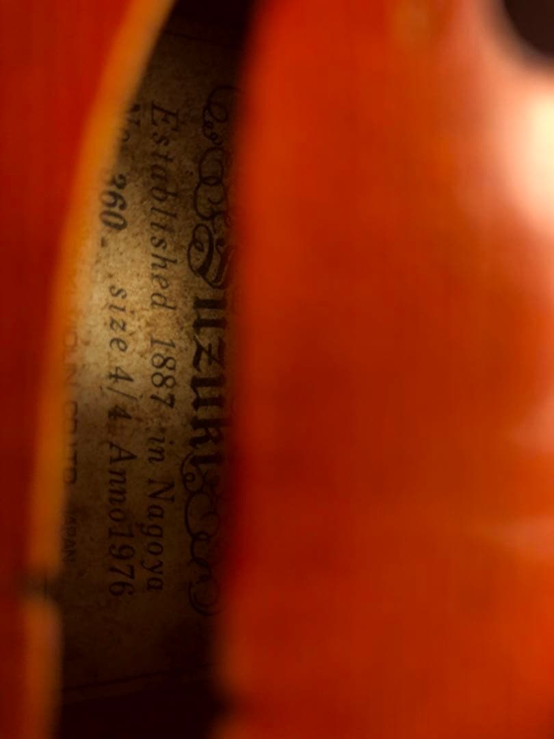 【駒&魂柱調整済】SuzukiバイオリンNo360 4/4 1976