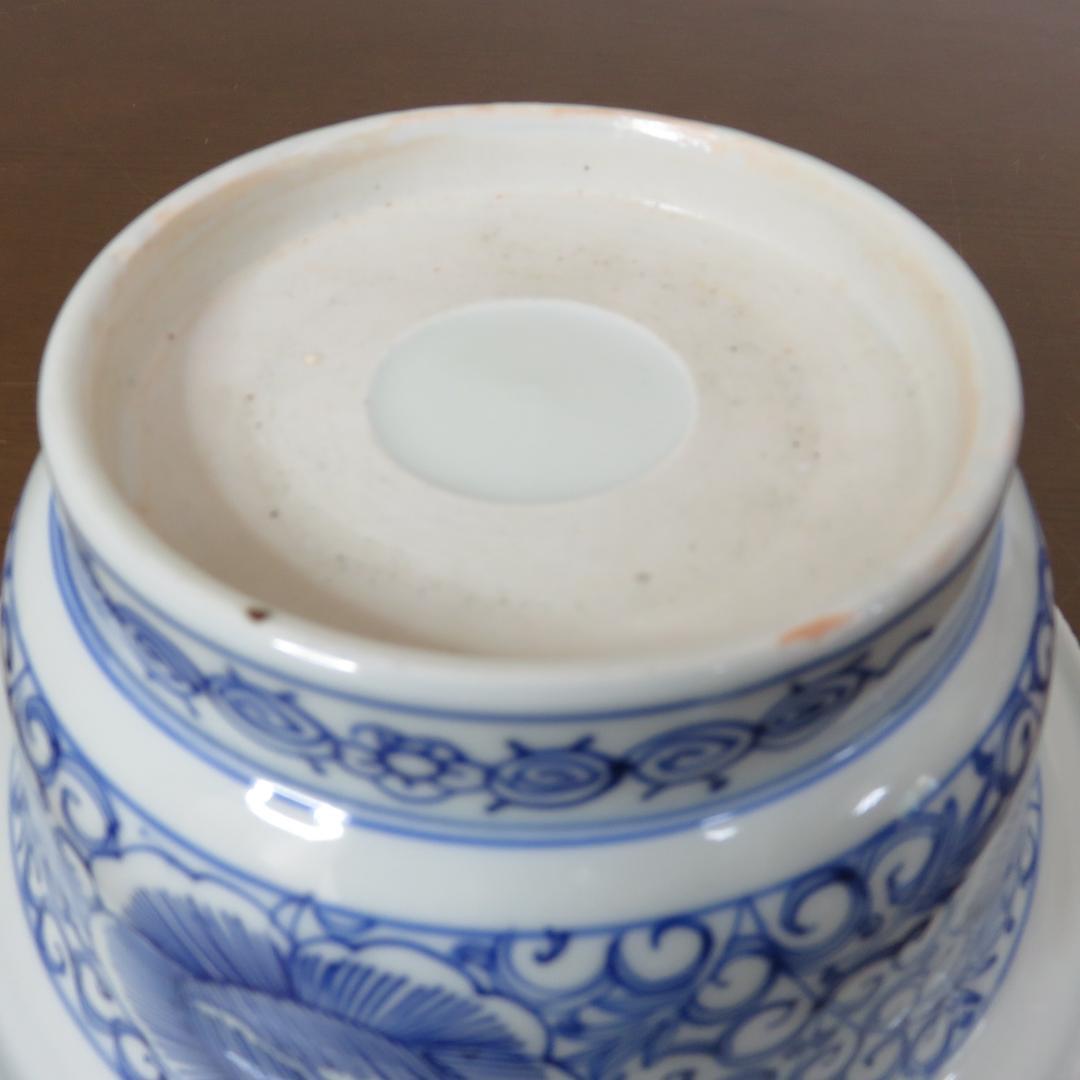 三ッ組 三ッ丼 鉢 丼 松竹梅 山 窯傷あり 江戸後期