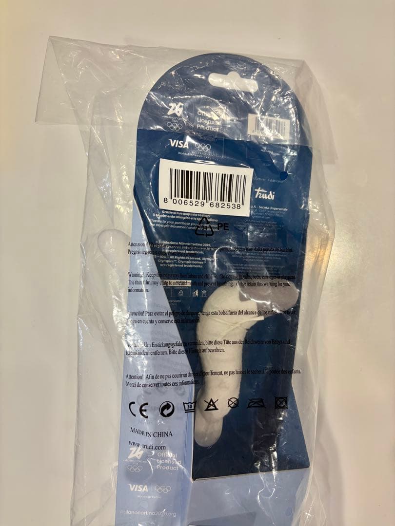 ミラノオリンピック　マスコット　ティナ　Tina ぬいぐるみ　27cm