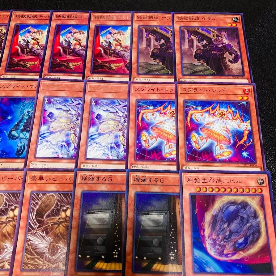 d115遊戯王 鉄獣スプライト 大会優勝構築 構築済みデッキ スリーブ付