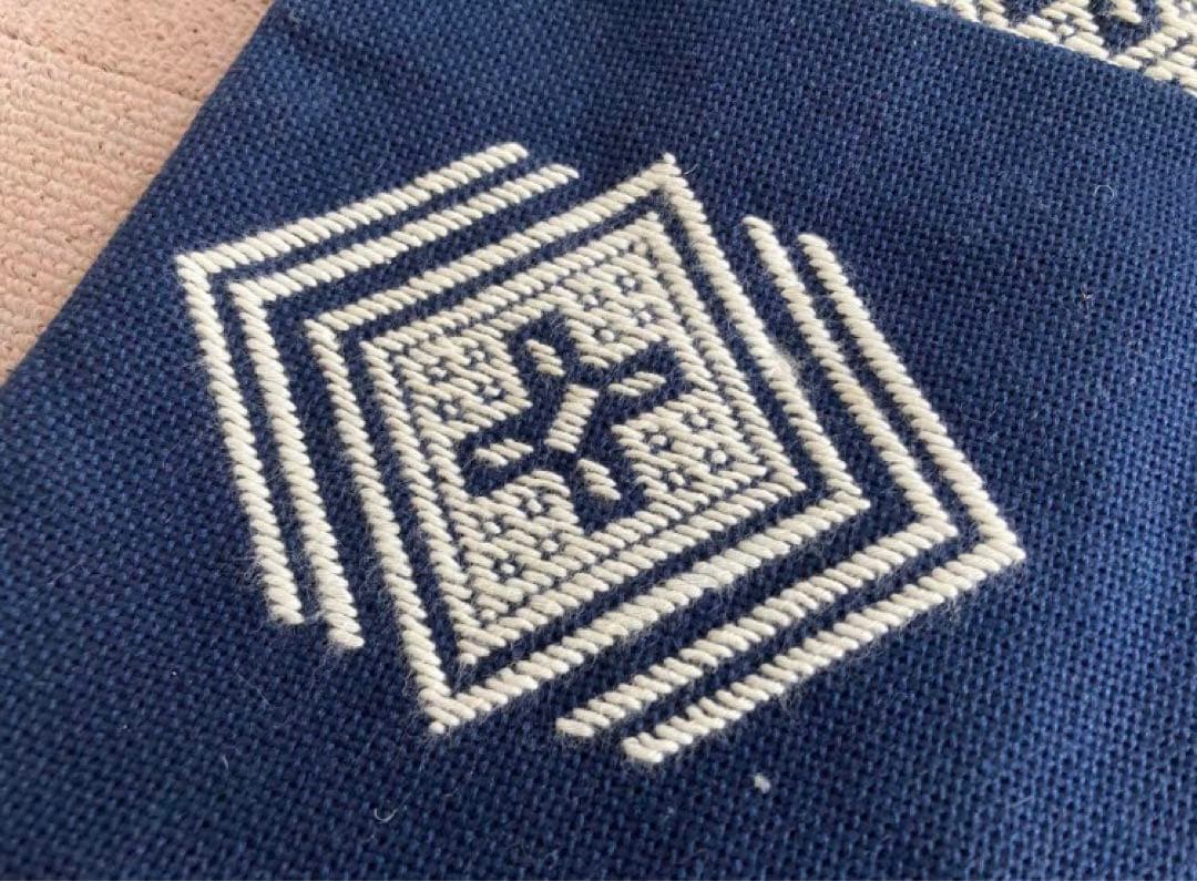 美品　津軽　こぎん刺し　刺し子　はっぴ　半纏　キッズ　子供サイズ 羽織