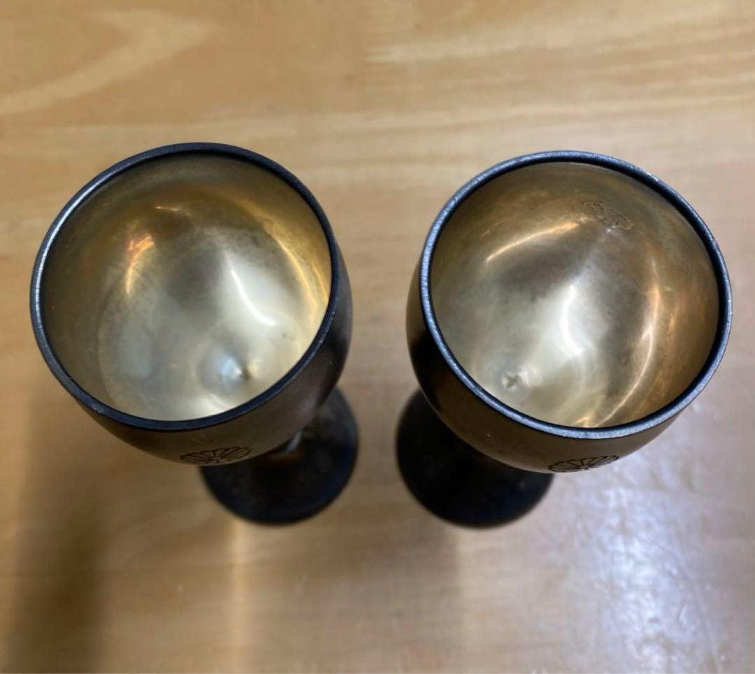 銀杯 菊花紋章 2客 229g