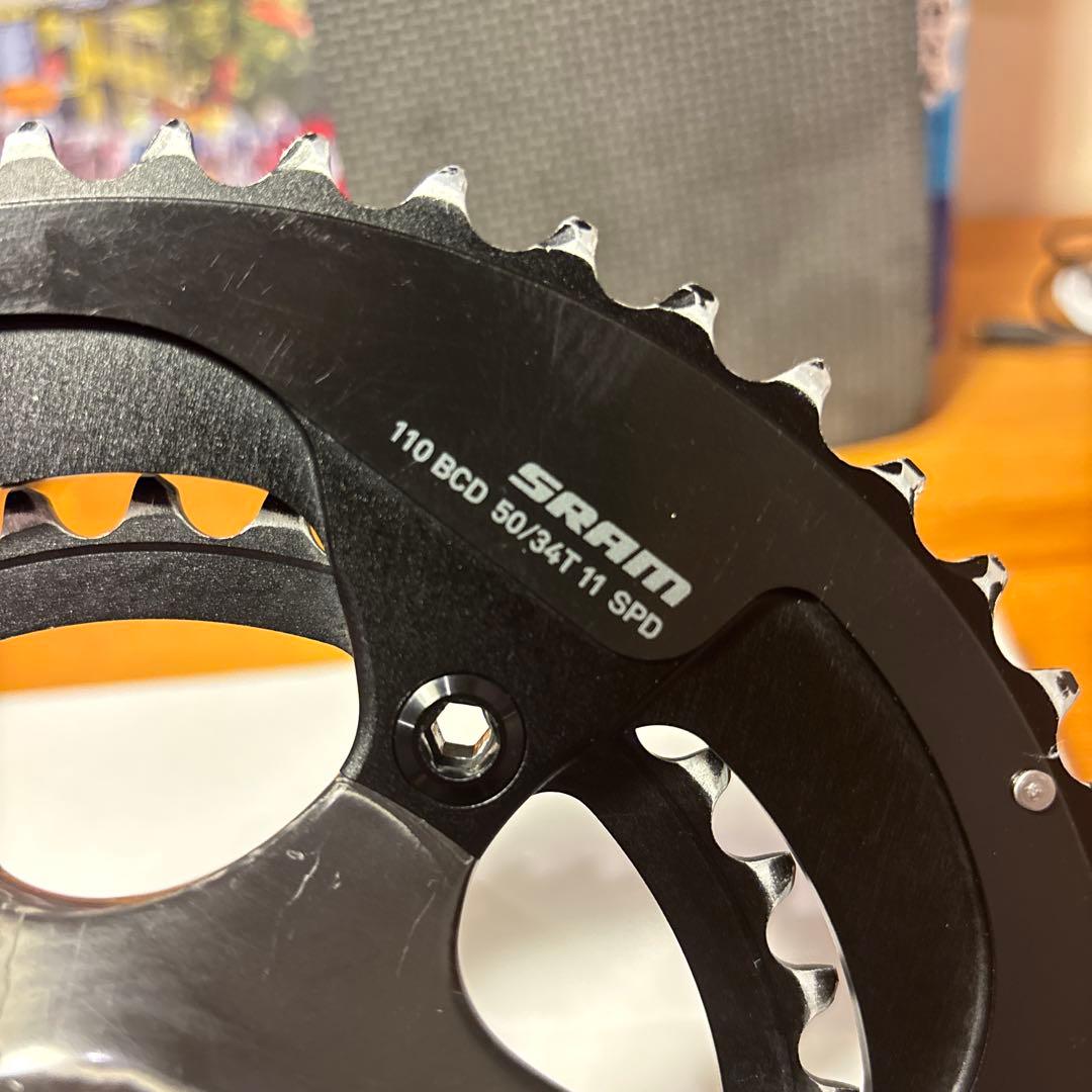 SRAM RED GXP カーボンクランク　左側パワメ付き(STAGES)