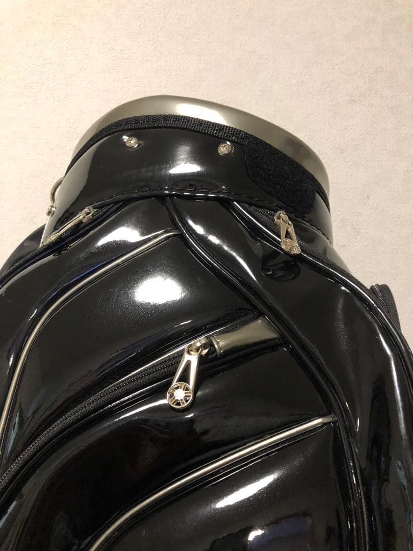 【送料込み】廃盤希少　ブリヂストン 総エナメルモデル　キャディバッグ　ブラック