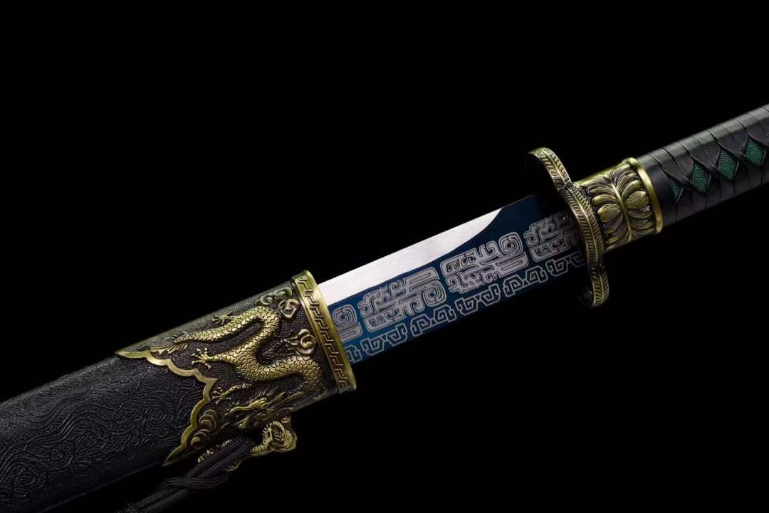 【黒金古刀―青銅戦刃】 古兵器 武具　刀装具　日本刀　模造刀 居合刀 長尺