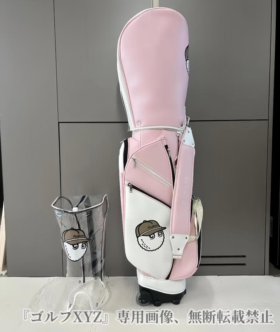 マルボンゴルフ キャディバッグ Malbon Golf　キャスター付きバッグ 桜