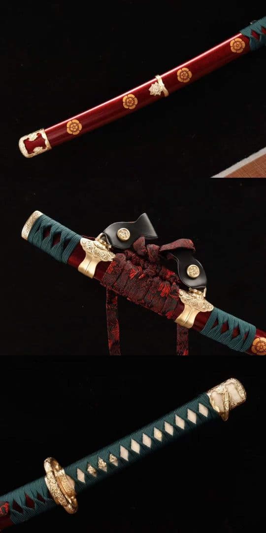 【太刀一月天紅舞】 武具　刀装具　日本刀　模造刀 居合刀