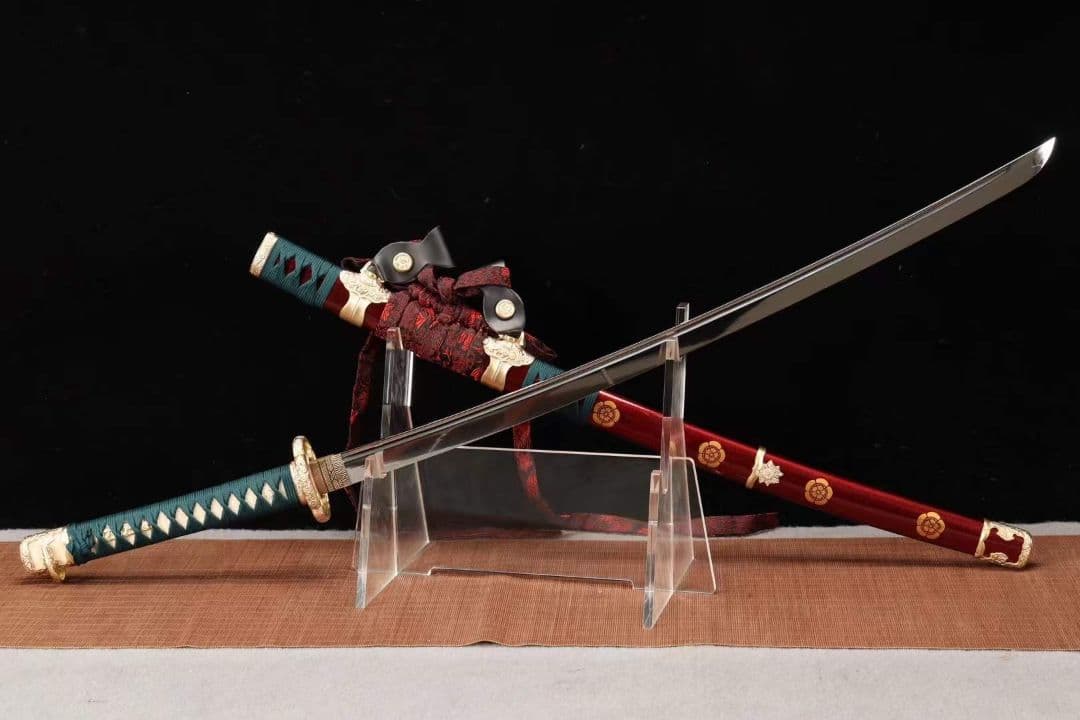 【太刀一月天紅舞】 武具　刀装具　日本刀　模造刀 居合刀