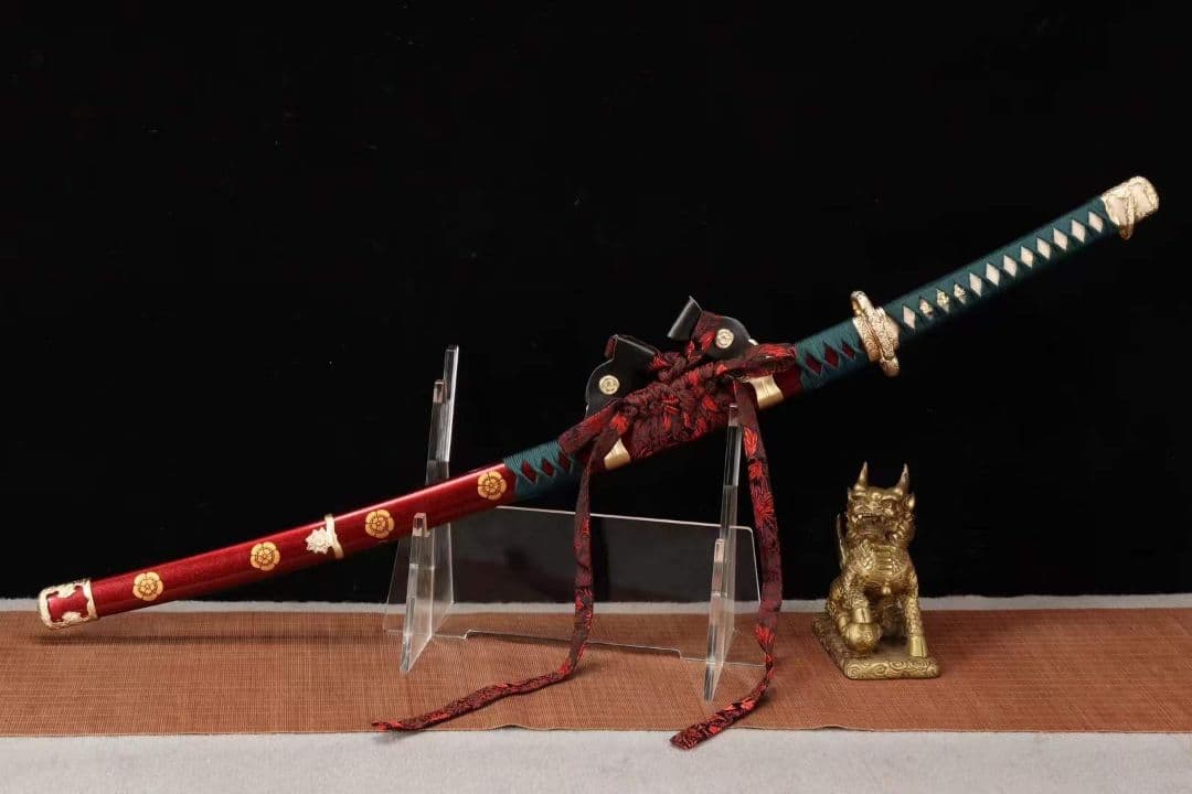 【太刀一月天紅舞】 武具　刀装具　日本刀　模造刀 居合刀