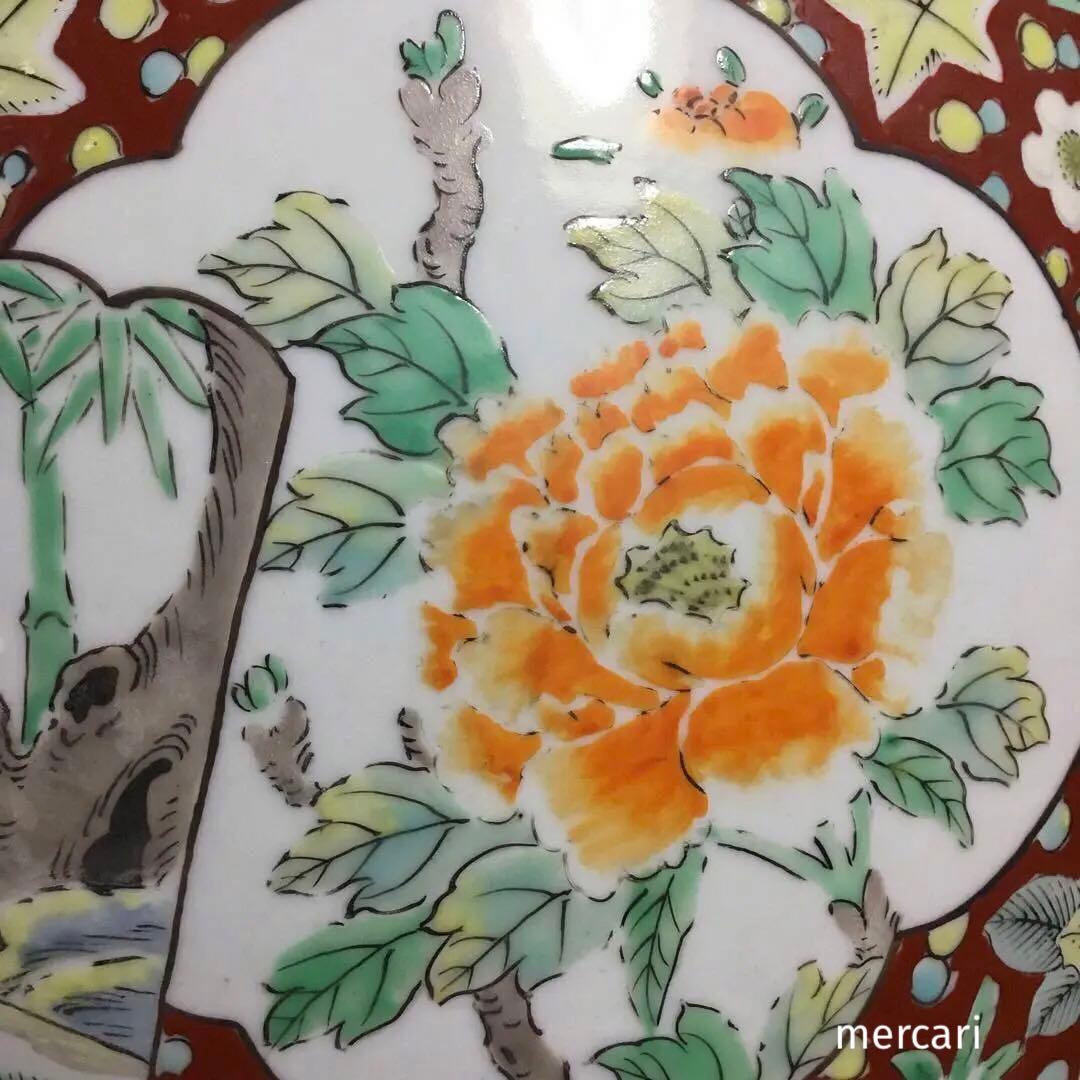 伊万里焼 十錦手 松竹梅牡丹紋様 火鉢 /骨董/時代物