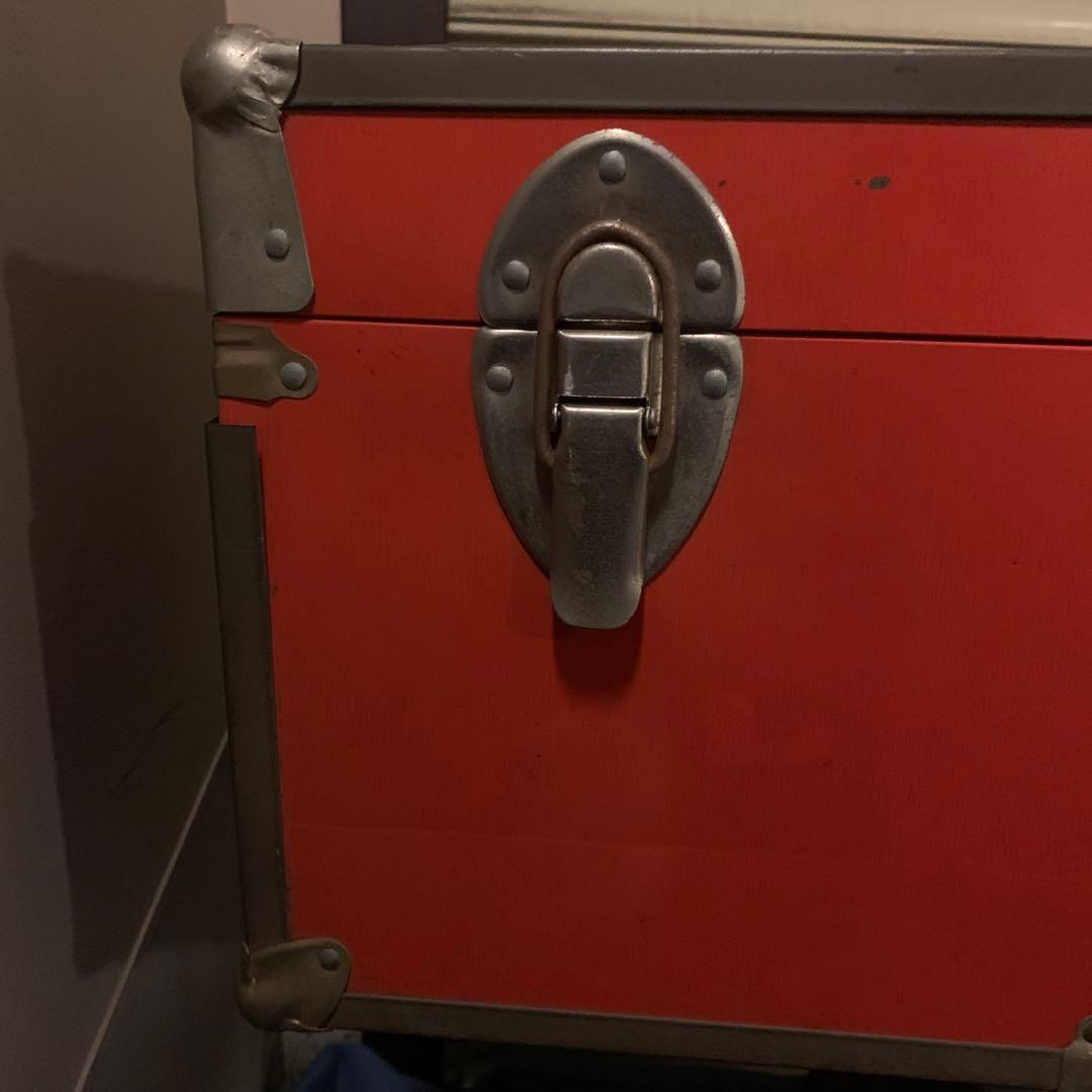 1970’sヴィンテージスチールサーフェイストランク　収納　インテリア　レトロ