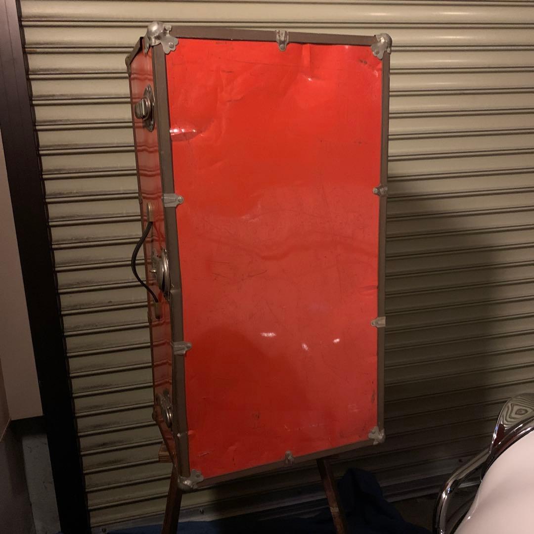 1970’sヴィンテージスチールサーフェイストランク　収納　インテリア　レトロ