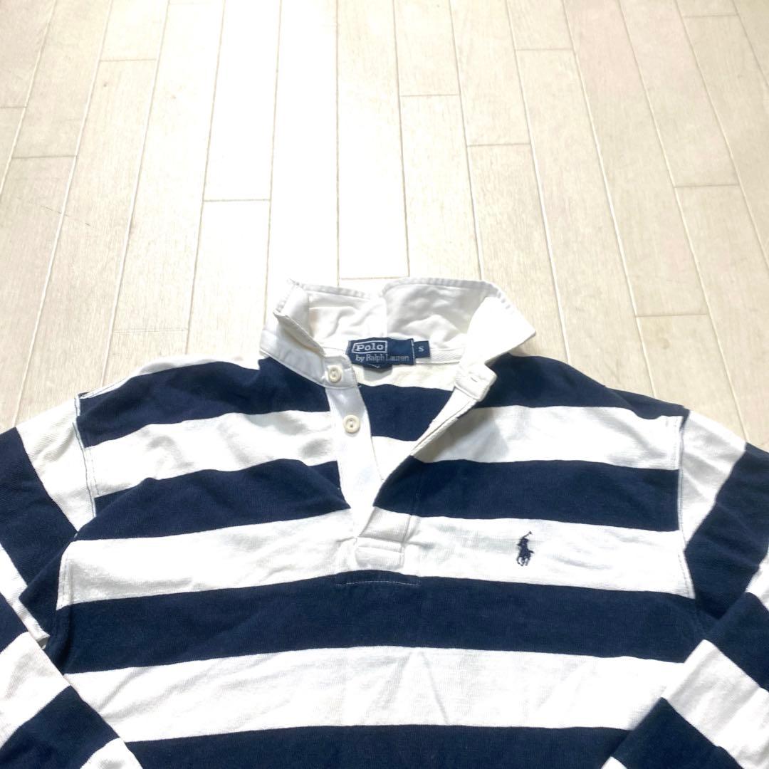 お16☆ POLO BY RALPH LAUREN ラグビーシャツ メンズ S