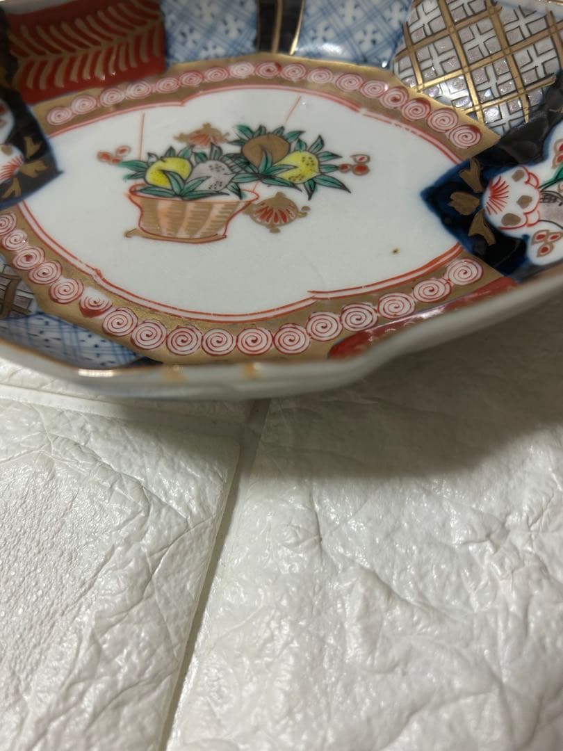 蔵出し　古伊万里　成果年製　なます皿　舟形さしみ皿　江戸時代