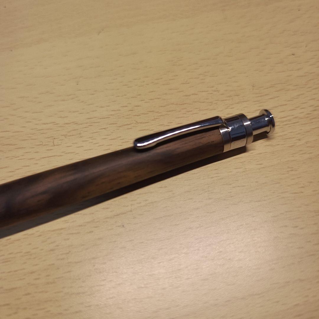 工房楔　黒柿　孔雀杢　木軸　シャーペン　 検索用　野原工芸　ボナンペン