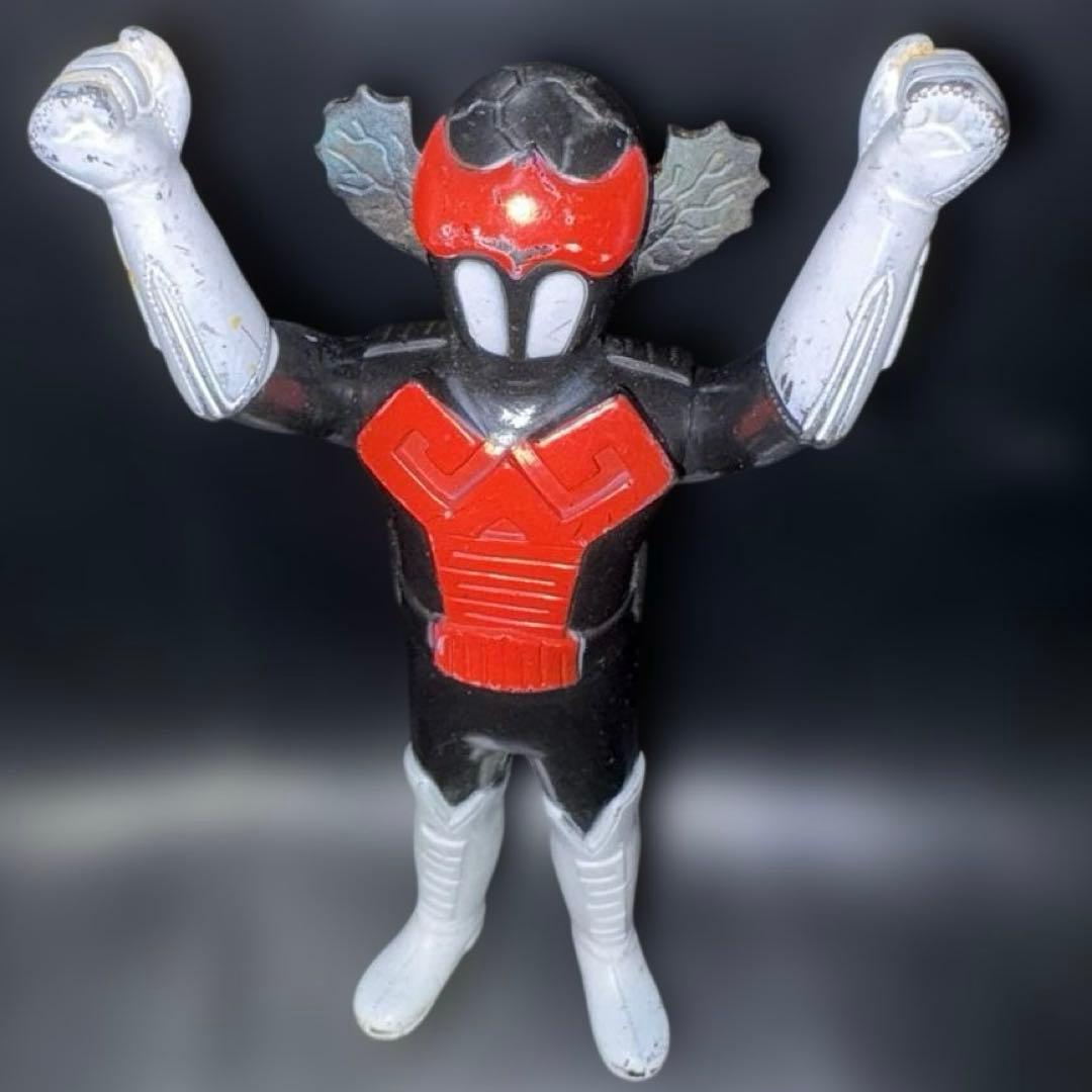 当時物 ソフビ　ブルマァクタカトク　アクマイザー3ザビタン約16cm石森章太郎