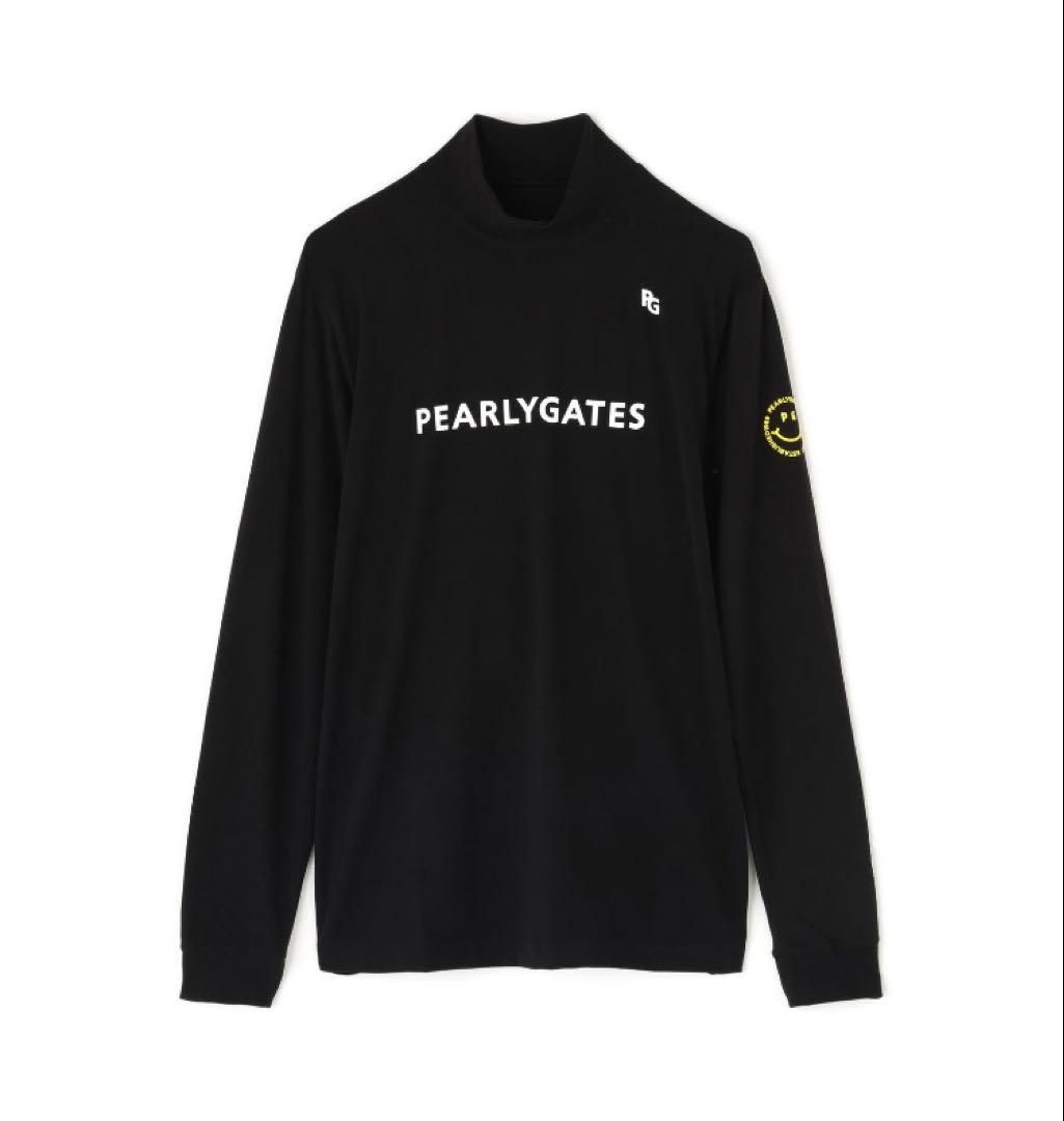 新品 パーリーゲイツ ラグウォームプレミア ハイネックカットソー(5)L/濃紺