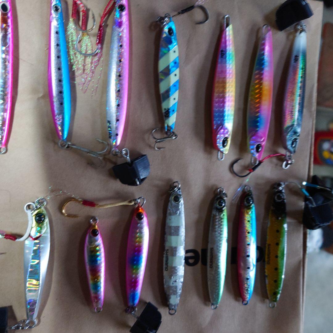 ショアジギングを引退します！メタルジグ、ミノープラグやその他セットで処分！