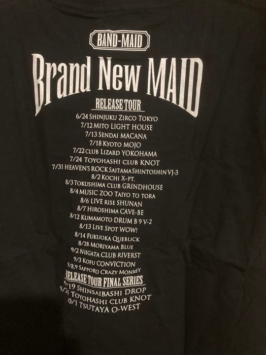 BAND-MAID 2016年ツアーＴシャツ◆KAgaMIデザインXLサイズ◆