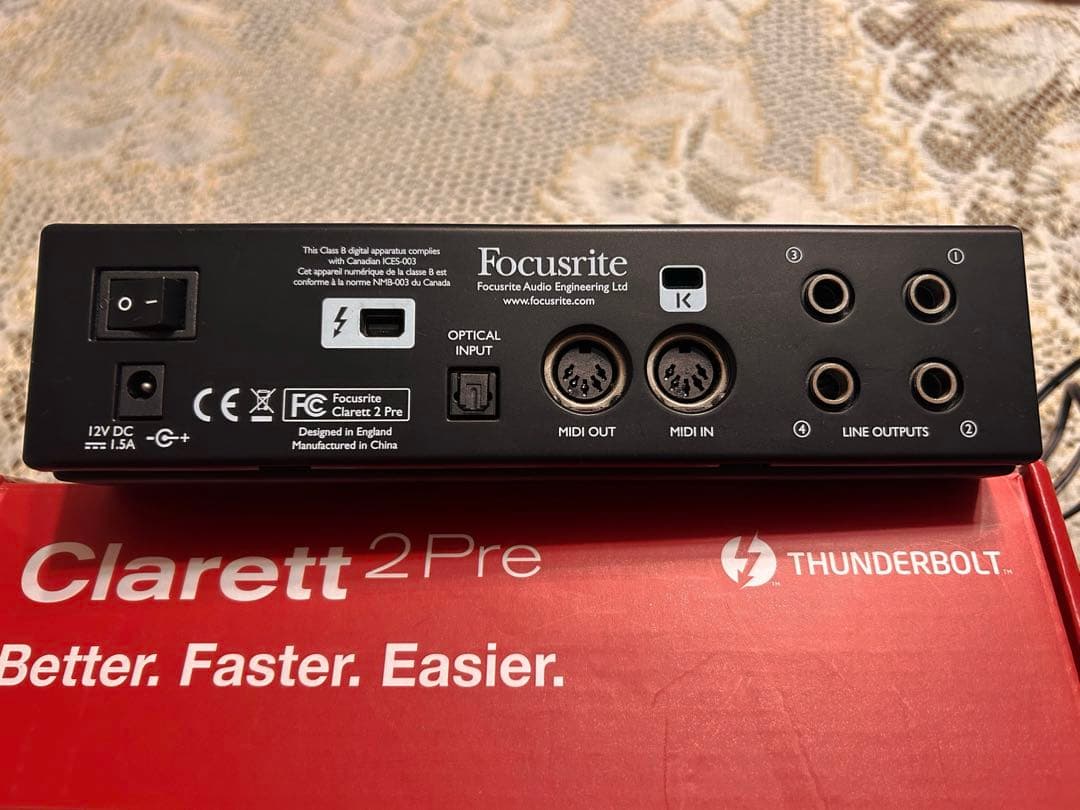 Focusrite Claret 2Pre オーディオインターフェイス