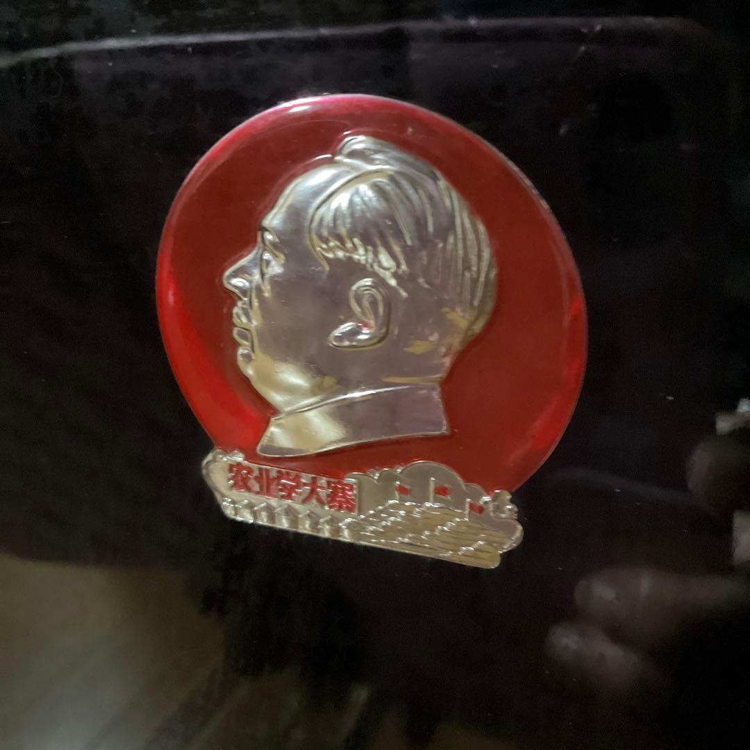 貴重！　中国　毛沢東　バッジコレクション　額装