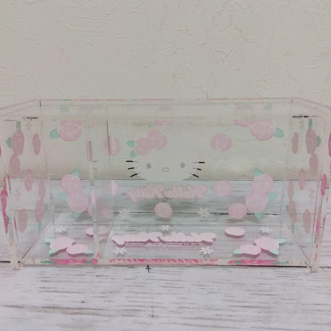 激レア　2011　ハローキティ　ローズ　コットン綿棒　アクセサリーケース　日本製