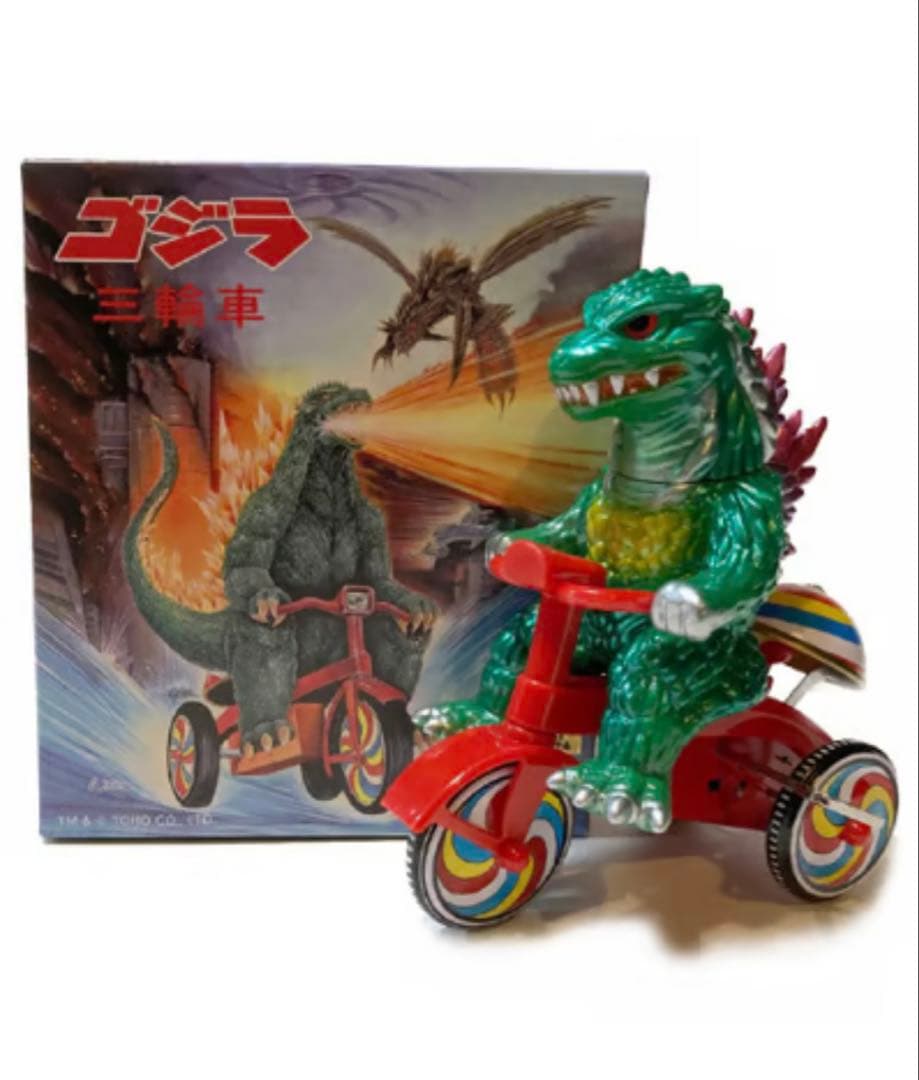 【新品未使用】M1号　三輪車　限定　ヘドラ　ゴジラ　2個セット　ハワイピンク