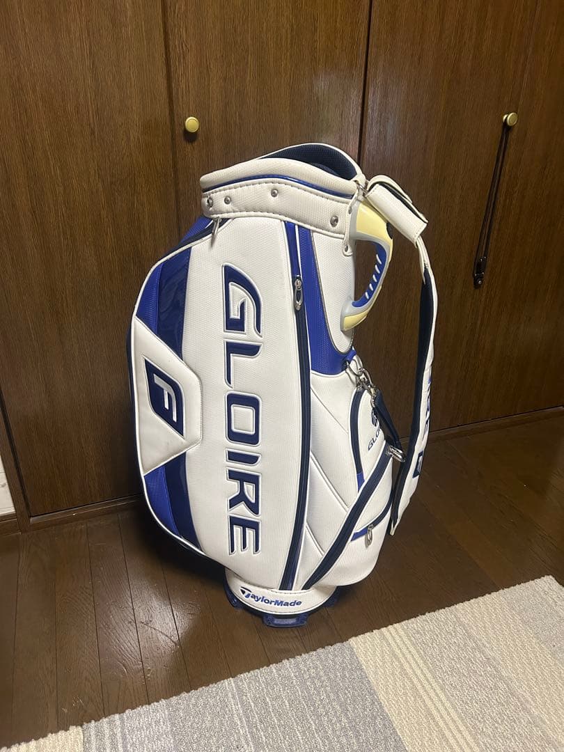 GLOIRE キャディバッグ ホワイト/ブルー