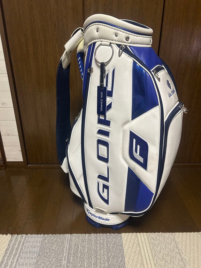 GLOIRE キャディバッグ ホワイト/ブルー