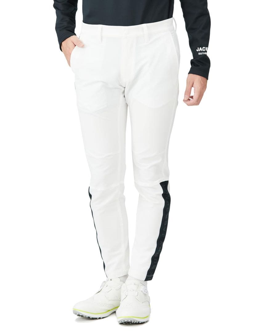 ジャックバニー 2WAY ドビーストレッチ メンズ ロングパンツ ホワイト 5