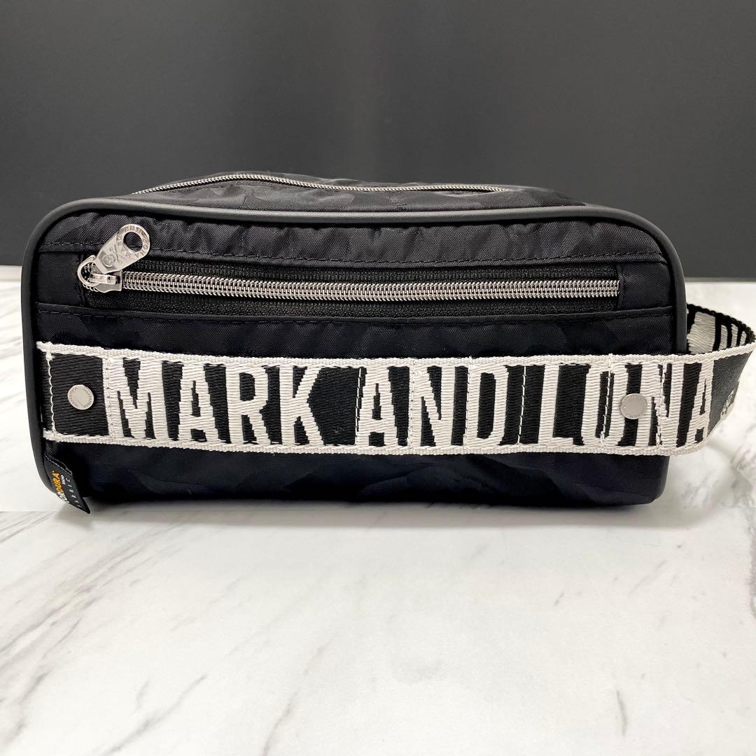 極美品⭐️マークアンドロナ カートバッグ ポーチ スカルプレート カモフラ 黒