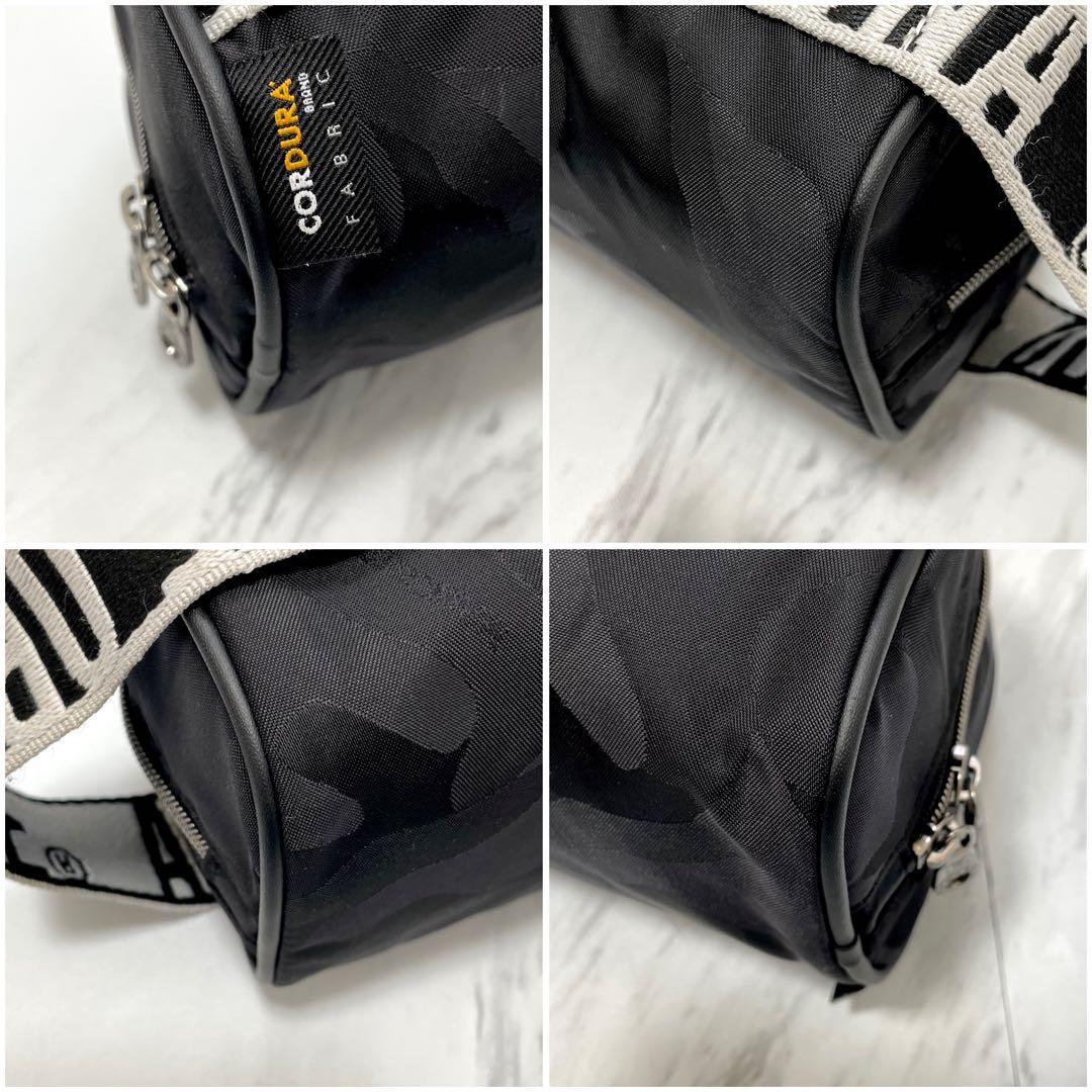 極美品⭐️マークアンドロナ カートバッグ ポーチ スカルプレート カモフラ 黒